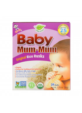 Hot Kid, Baby Mum-Mum, Organic Rice Rusks, 24 Rusks, 1.76 oz (50 g)