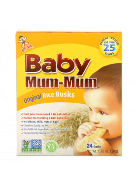 Hot Kid, Baby Mum-Mum, Original Rice Rusks, 24 Rusks, 1.76 oz (50 g)