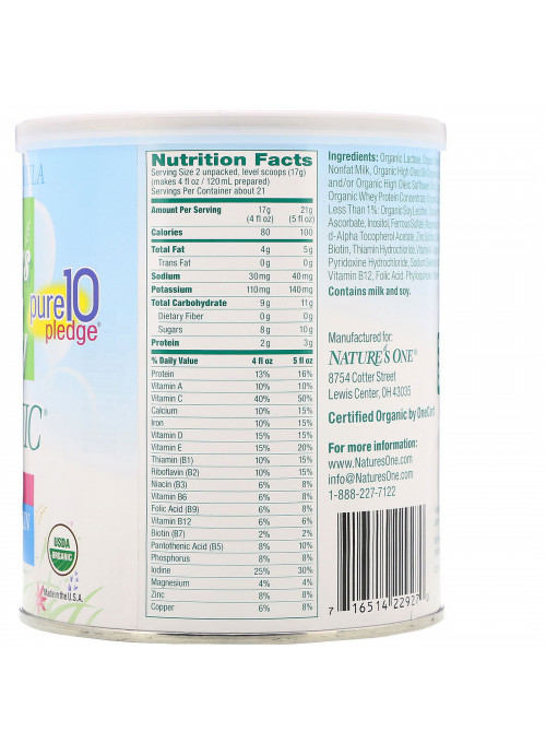 Nature's One, Baby's Only, Gentle Dairy Toddler Formula With Whey Protein, 12.7 oz (360 g)
