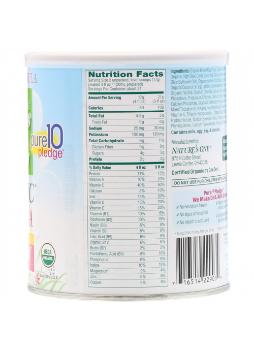 Nature's One, Organic Toddler Formula, LactoRelief, 12.7 oz (360 g)