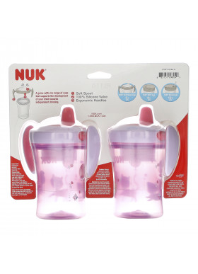 NUK, Evolution Soft Spout Cup, 6 + Months, 2 Cups, 8 oz (240 ml) Each