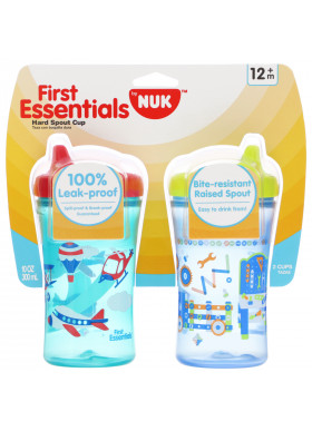 NUK, First Essentials, Hard Spout Cup, 12+ Months, 2 Cups, 10 oz (300 ml) Each