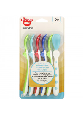 NUK, First Essentials, Rest Easy Spoons, 6+ Months, 6 Spoons