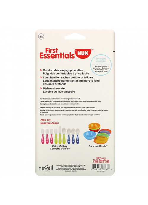 NUK, First Essentials, Rest Easy Spoons, 6+ Months, 6 Spoons