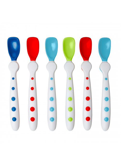 NUK, First Essentials, Rest Easy Spoons, 6+ Months, 6 Spoons