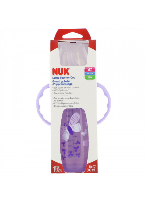 NUK, Large Learner Cup, 9+ Months, Girl, 1 Cup, 10 oz (300 ml)