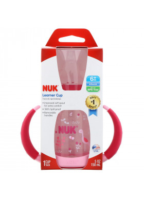 NUK, Learner Cup, 6+ Months, Pink, 1 Cup, 5 oz (150 ml)