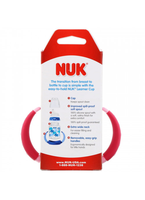 NUK, Learner Cup, 6+ Months, Pink, 1 Cup, 5 oz (150 ml)