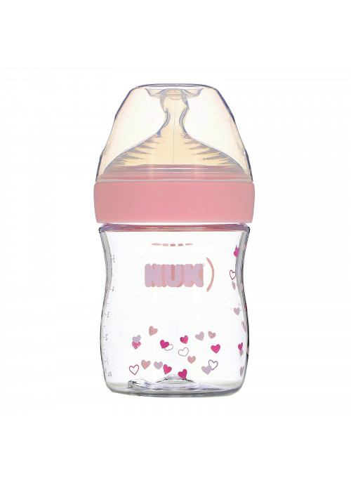 NUK, Simply Natural Baby Bottles, Slow Flow, 0 + Months, 2 Bottles, 5 oz (150 ml)