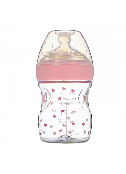NUK, Simply Natural Baby Bottles, Slow Flow, 0 + Months, 2 Bottles, 5 oz (150 ml)