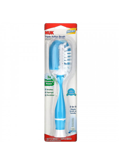 NUK, Triple Action Brush, 1 Brush