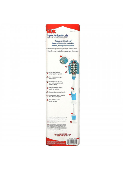 NUK, Triple Action Brush, 1 Brush