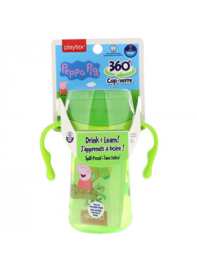 Playtex Baby, 360° Cup, Spoutless, Peppa Pig, 9+ Months, 10 oz (296 ml)