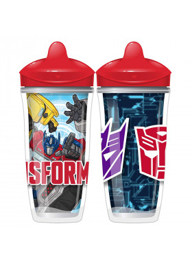 Playtex Baby, Sipsters, Transformers, 12+ Months, 2 Cups, 9 oz (266 ml) Each