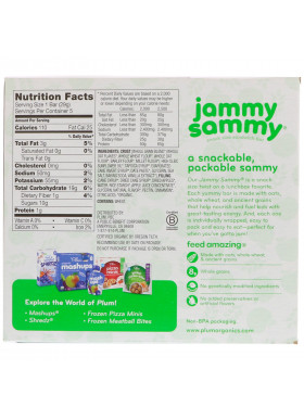 Plum Organics, Jammy Sammy, Apple Cinnamon & Oatmeal, 5 Bars, 1.02 oz (29 g) Each