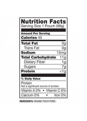 Plum Organics, Organic Baby Food, Stage 1, Just Peaches, 3.5 oz (99 g)