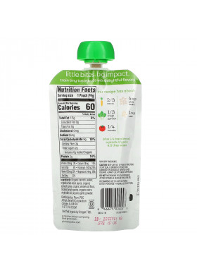 Plum Organics, Organic Baby Food, Stage 2, Carrot, Bean, Spinach & Tomato with Oats, 3.5 oz (99 g)