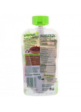 Sprout Organic, Baby Food, 6 Months & Up, Strawberry, Apple, Beet, Red Beans, 3.5 oz (99 g)