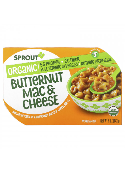 Sprout Organic, Butternut Mac & Cheese, 12 Months and Up, 5 oz ( 142 g)