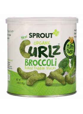 Sprout Organic, Curlz, Broccoli, 1.48 oz (42 g)