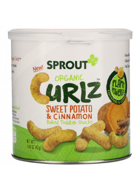Sprout Organic, Curlz, Sweet Potato & Cinnamon, 1.48 oz (42 g)