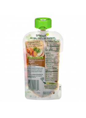 Sprout Organic, Baby Food, 6 Months & Up, Sweet Potato Apple Spinach,  3.5 oz ( 99 g)