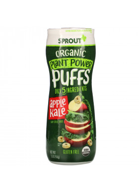 Sprout Organic, Plant Power Puffs, Apple Kale, 1.5 oz (43 g)