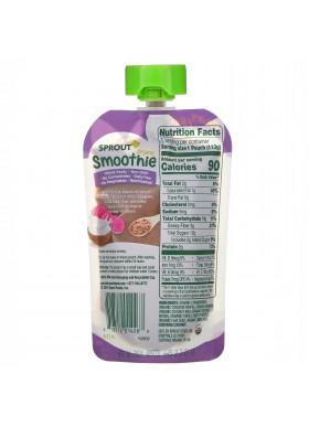 Sprout Organic, Smoothie, Berry Grape with Coconut Milk, Veggies & Flax Seed, 4 oz ( 113 g)