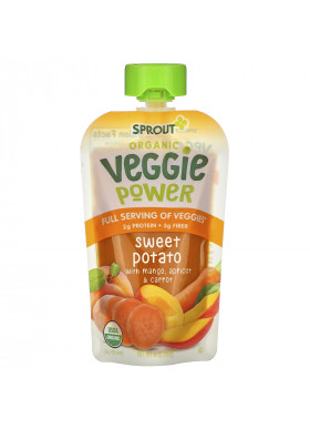 Sprout Organic, Veggie Power, Sweet Potato with Mango, Apricot & Carrot, 4 oz (113 g)