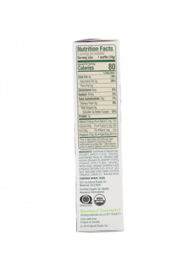 Sprout Organic, Wafflez, Blueberry Apple, 5 Packets, 0.63 oz (18 g)