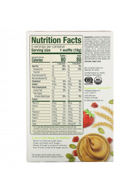 Sprout Organic, Wafflez, Pumpkin Butter & Jelly, 5 Packets, 0.63 oz (18 g)