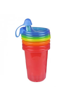 The First Years, Take & Toss, Sippy Cups, 9+ Months, 4 Pack - 10 oz (296 ml) Each