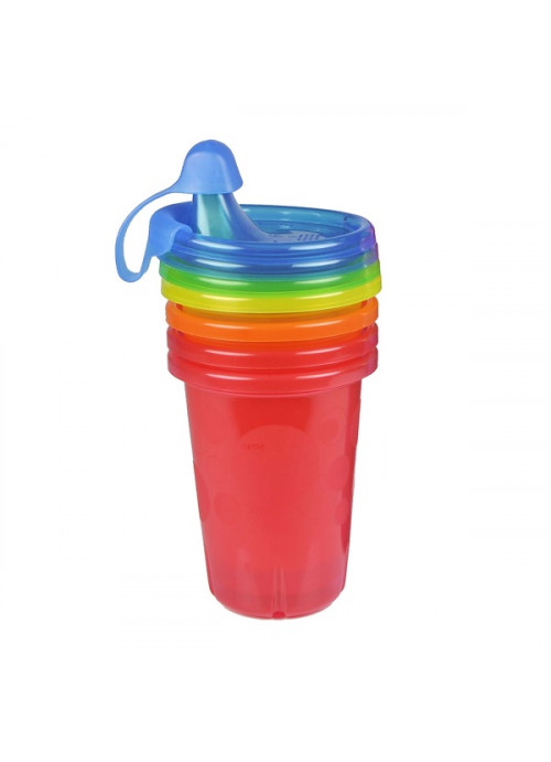 The First Years, Take & Toss, Sippy Cups, 9+ Months, 4 Pack - 10 oz (296 ml) Each