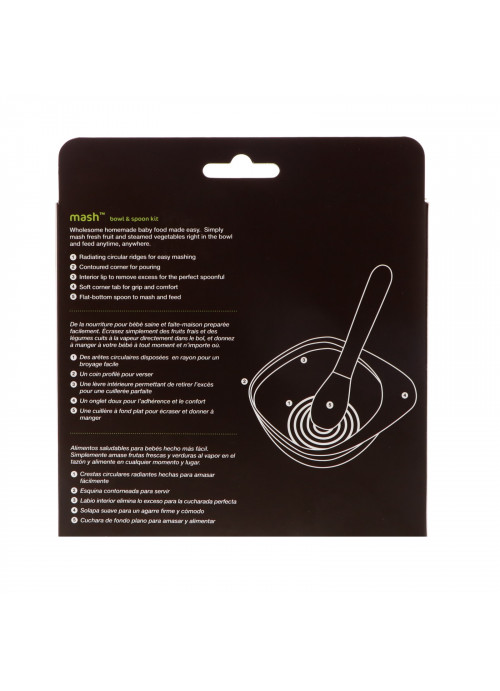 Zoli, Mash, Bowl & Spoon Kit, +6mo, Orange, 1 Bowl + 1 Spoon