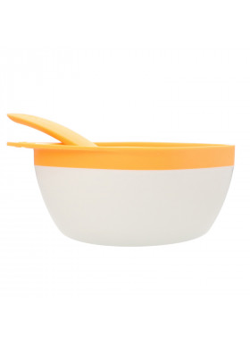 Zoli, Mash, Bowl & Spoon Kit, +6mo, Orange, 1 Bowl + 1 Spoon