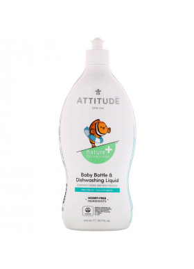 ATTITUDE, Little One, Baby Bottle & Dishwashing Liquid, Pear Nectar, 23.7 fl oz (700 ml)