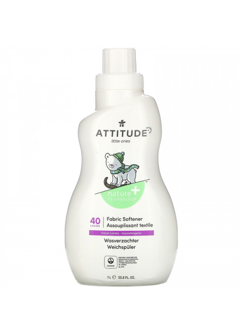 ATTITUDE, Little Ones, Fabric Softener, Sweet Lullaby, 40 Loads, 33.8 fl oz (1 l)