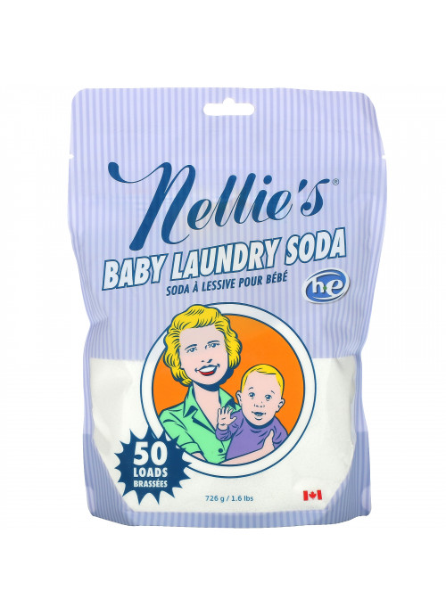 Nellie's, Baby Laundry Soda, 50 Loads, 1.6 lbs (726 g)