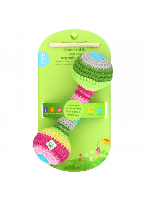 Green Sprouts, Chime Rattle, 3+ Months, 1 Rattle