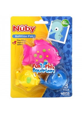 Nuby, Fun Fish Squirters, 6+ Months, 3 Pack