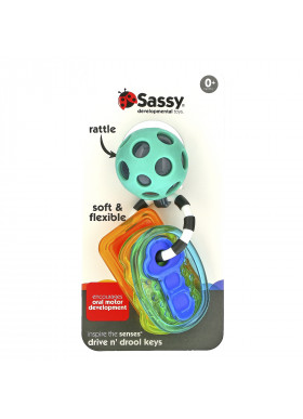 Sassy, Inspire The Senses, Drive N' Drool Keys, 0+ Months, 1 Count