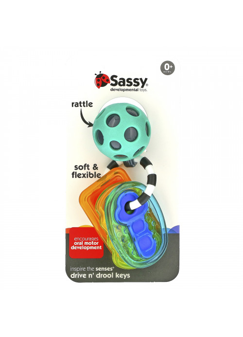 Sassy, Inspire The Senses, Drive N' Drool Keys, 0+ Months, 1 Count