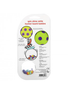 Sassy, Inspire The Senses, Spin Shine Rattle, 0-24 Months, 1 Count