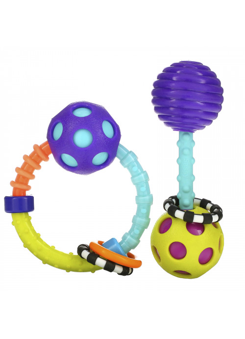 Sassy, My First Bend & Flex Rattle Set, 0+ Months, 2 Piece Set