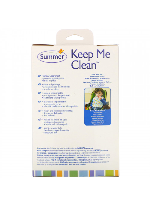Summer Infant, Keep Me Clean Disposable Seat Protectors, 18+ Months, 20 Pack