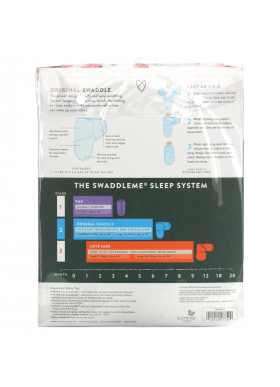 Summer Infant, SwaddleMe, Original Swaddle, Small/Medium, 0-3 Months, Floral, 5 Pack