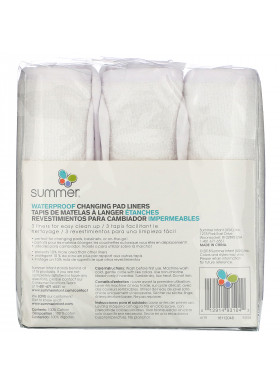 Summer Infant, Water Proof Changing Pad Liners, 3 Count