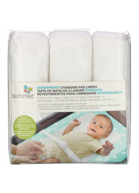 Summer Infant, Water Proof Changing Pad Liners, 3 Count