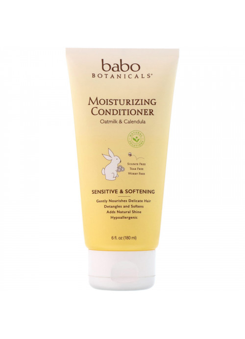 Babo Botanicals, Moisturizing Conditioner, Oatmilk & Calendula, 6 fl oz (180 ml)