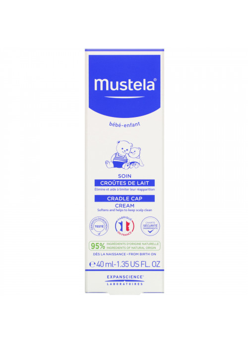 Mustela, Cradle Cap Cream, 1.35 fl oz (40 ml)